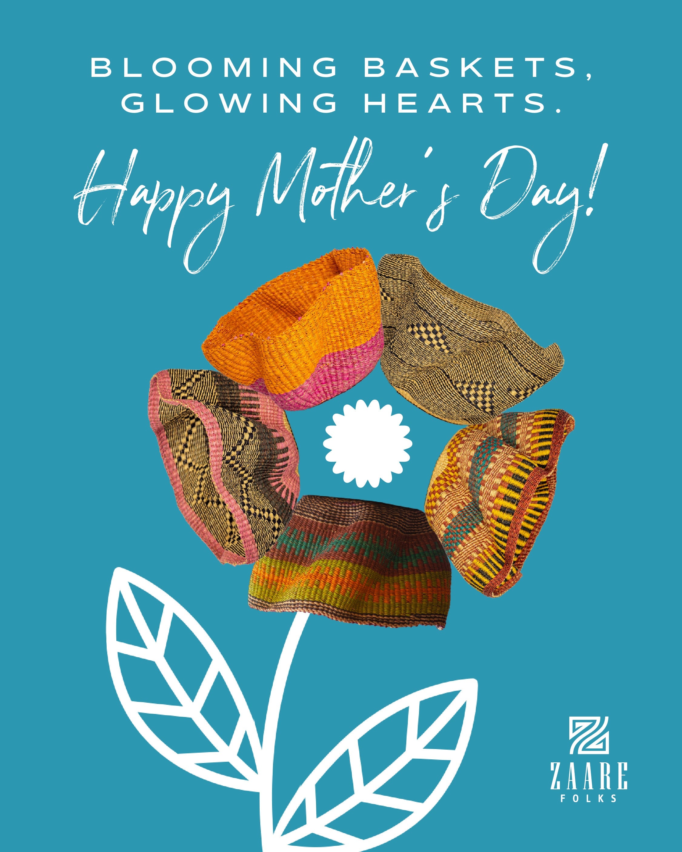 Blooming Baskets, Glowing Hearts: A Mother's Day Tribute with Handmade African Baskets