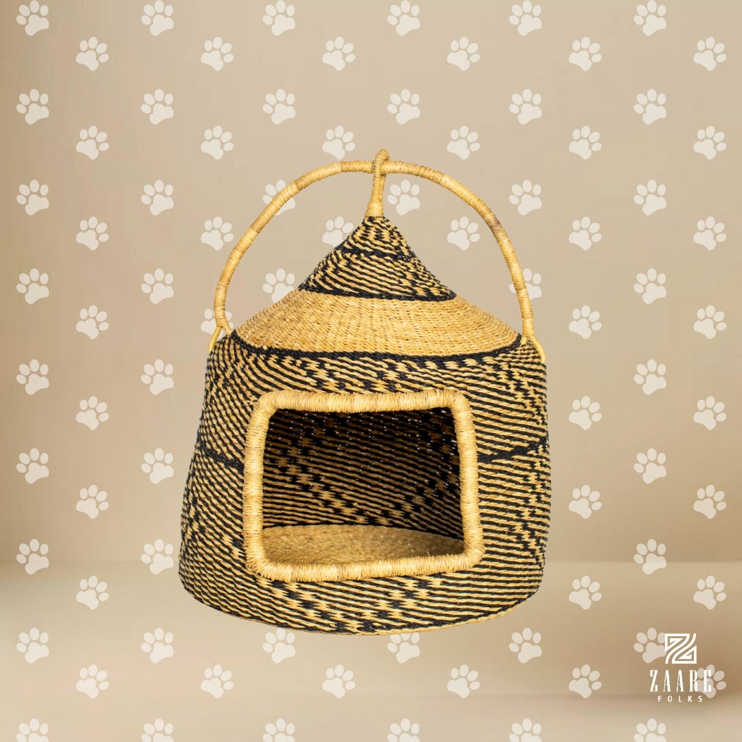 Felix Hand-Woven Cat Bed