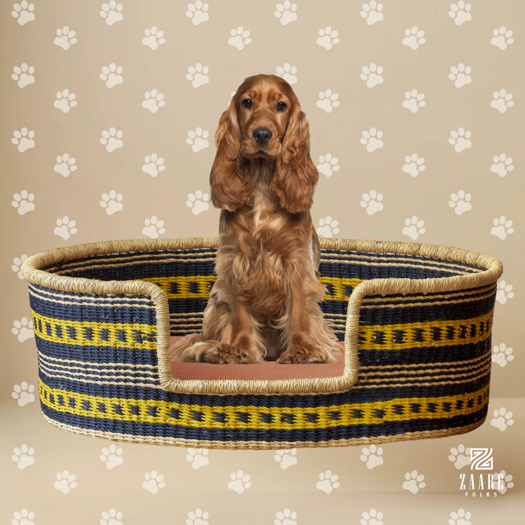 Milo Hand-Woven Dog Bed