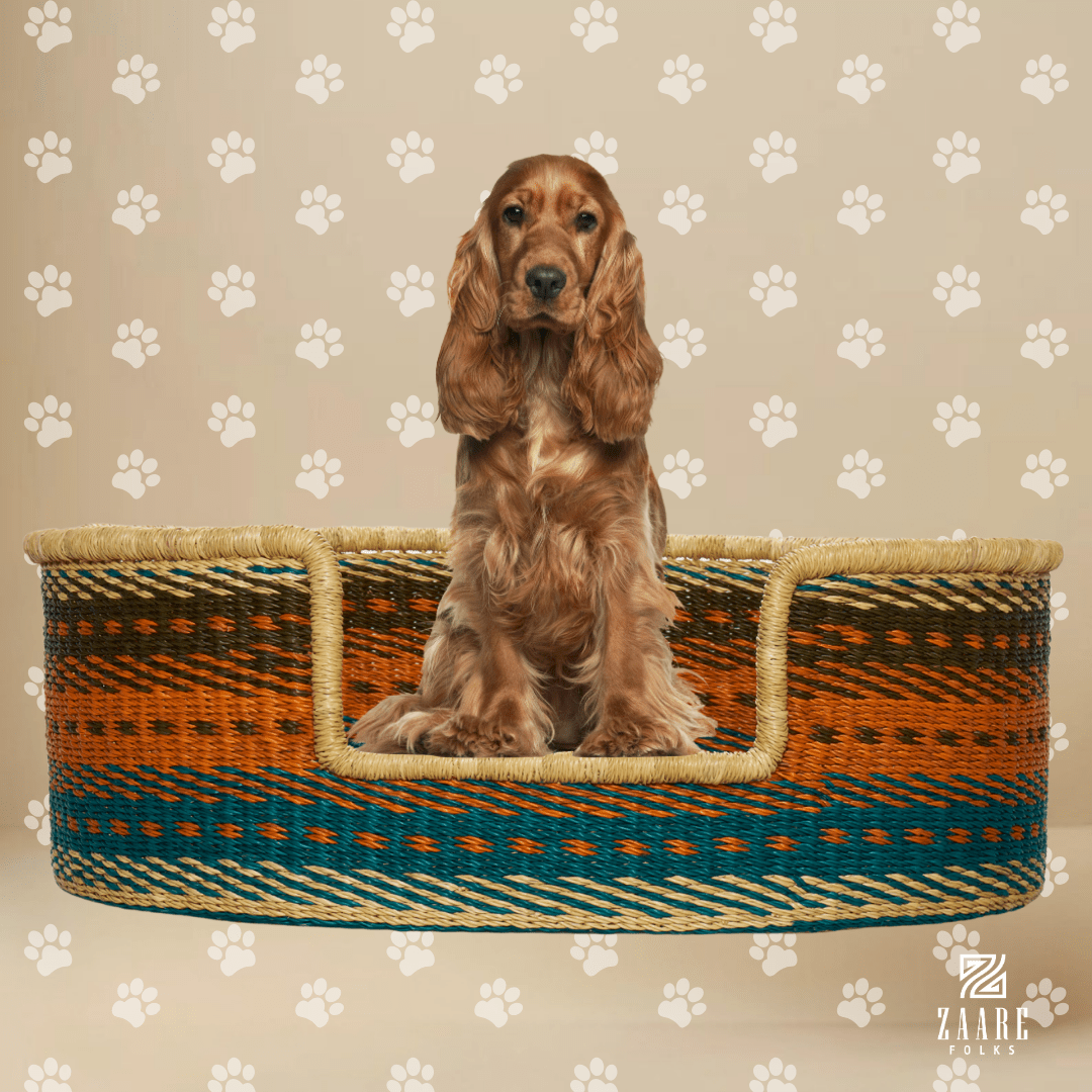Bella Hand - Woven Dog Bed - Zaarefolks