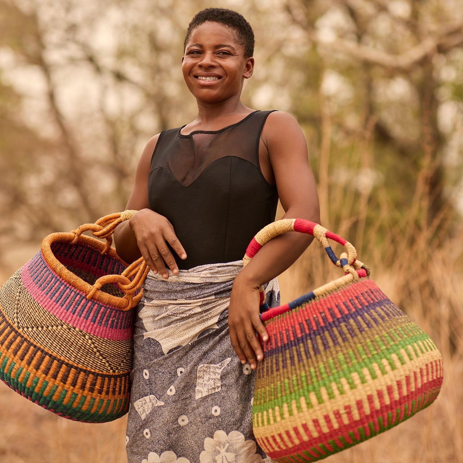 Hand - Woven Pot Basket - Zaarefolks