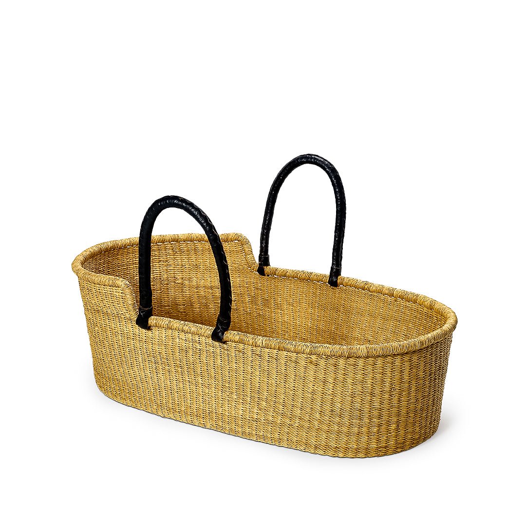 Nyame Hand - Woven Baby Moses Basket - Zaarefolks