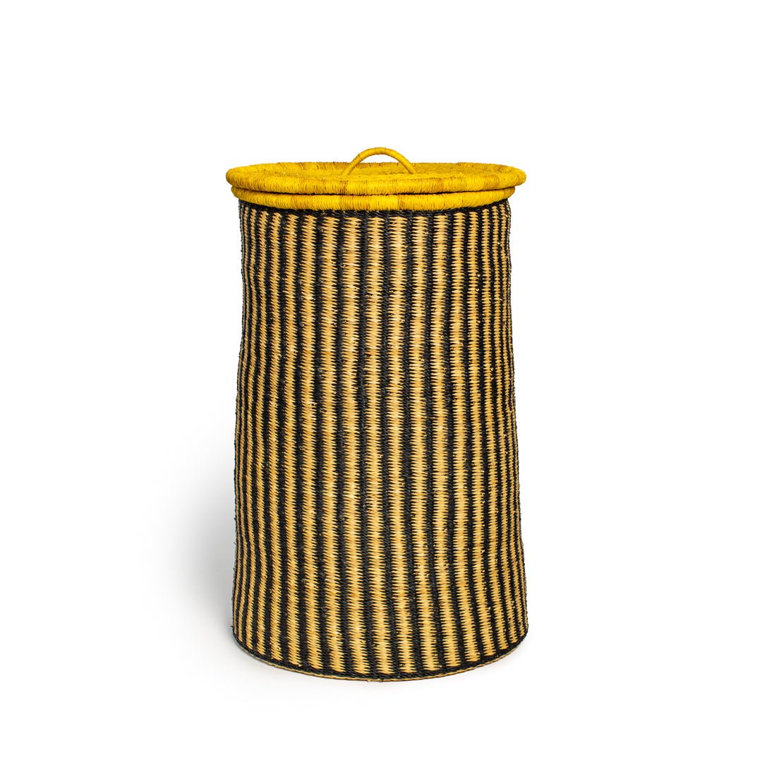 Vine Hand - Woven Lidded Laundry Basket - Zaarefolks