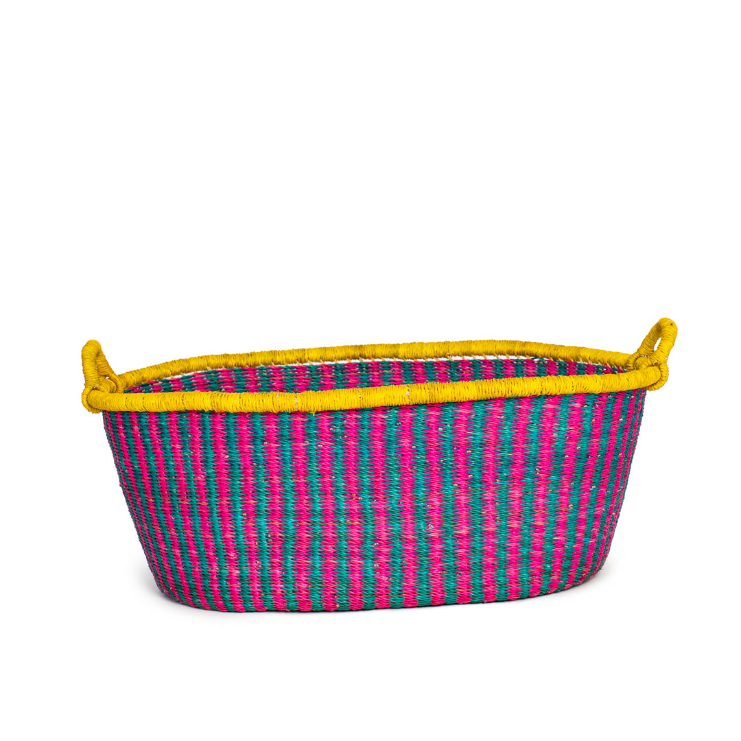 violet ironing basket