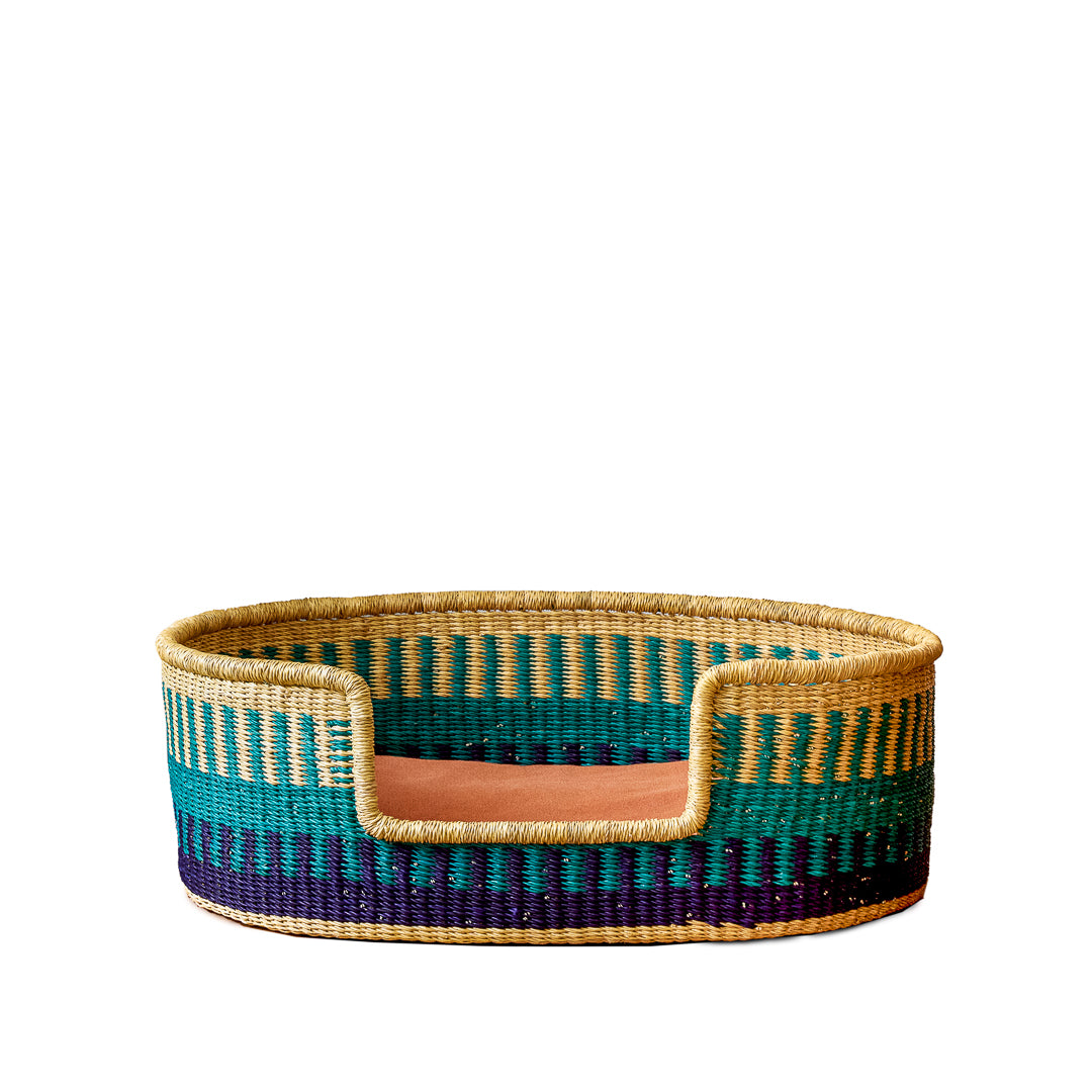 Layka Hand-Woven Dog Bed
