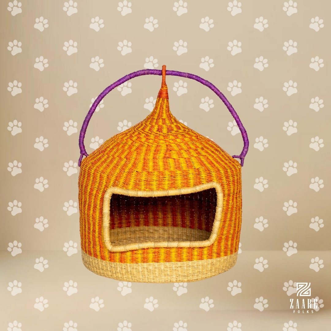 Abeba Hand - Woven Cat Bed - Zaarefolks