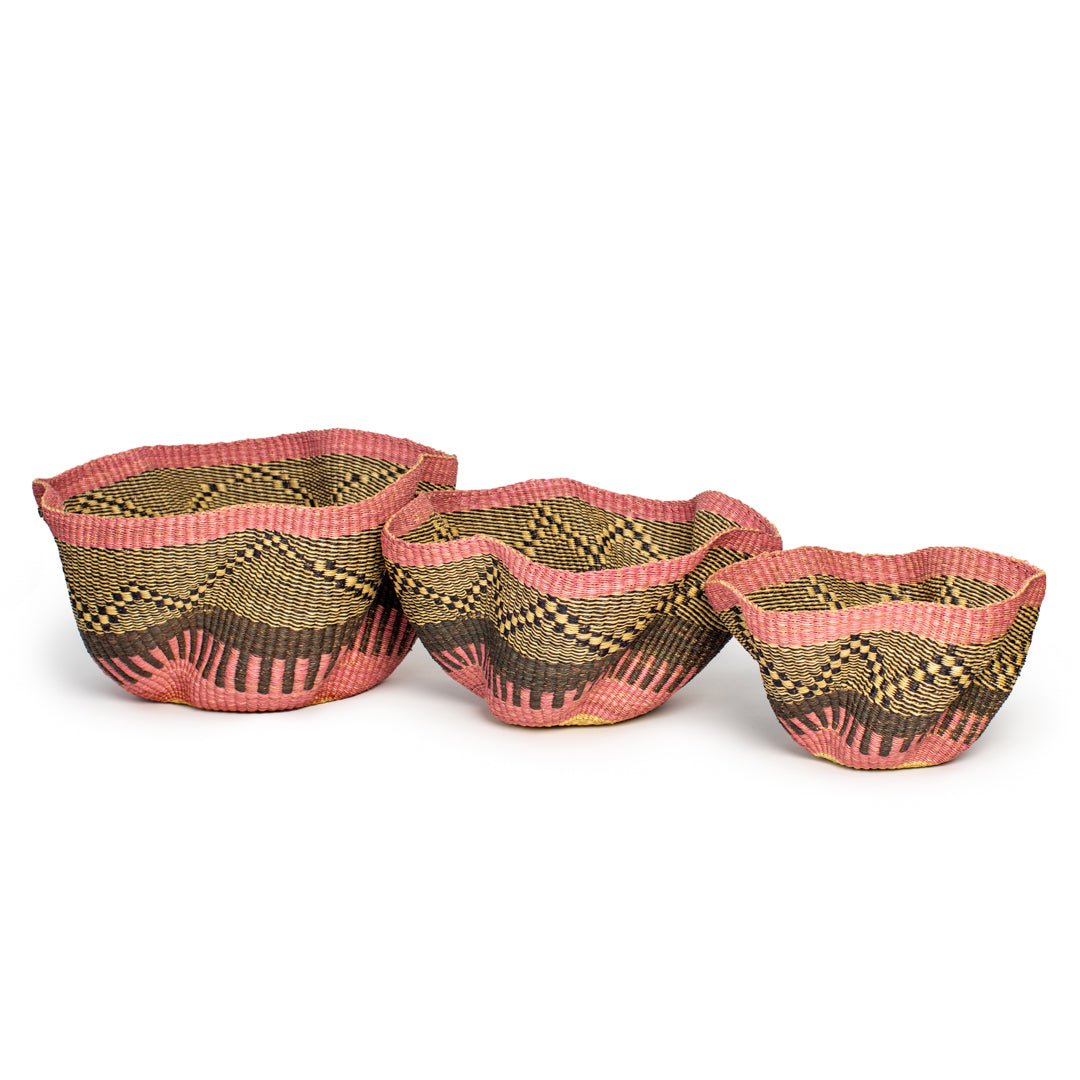 Aster Hand - Woven Wave Basket - Zaarefolks