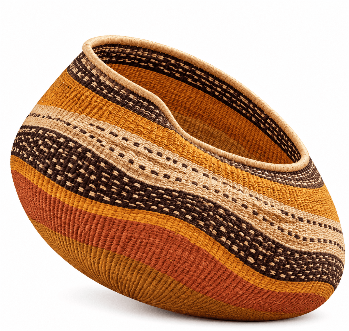 Dune Hand-Woven Art Basket - Zaarefolks