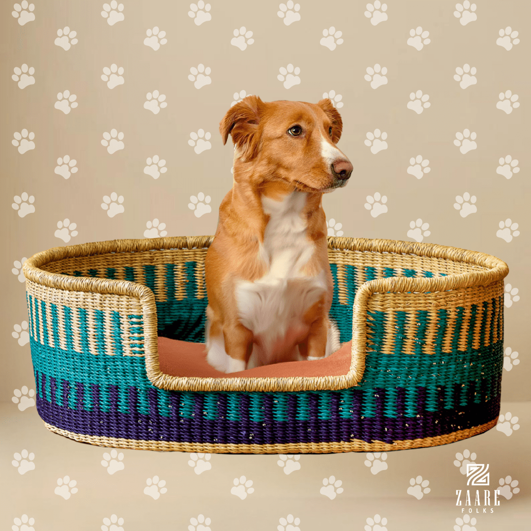 Layka Hand - Woven Dog Bed - Zaarefolks