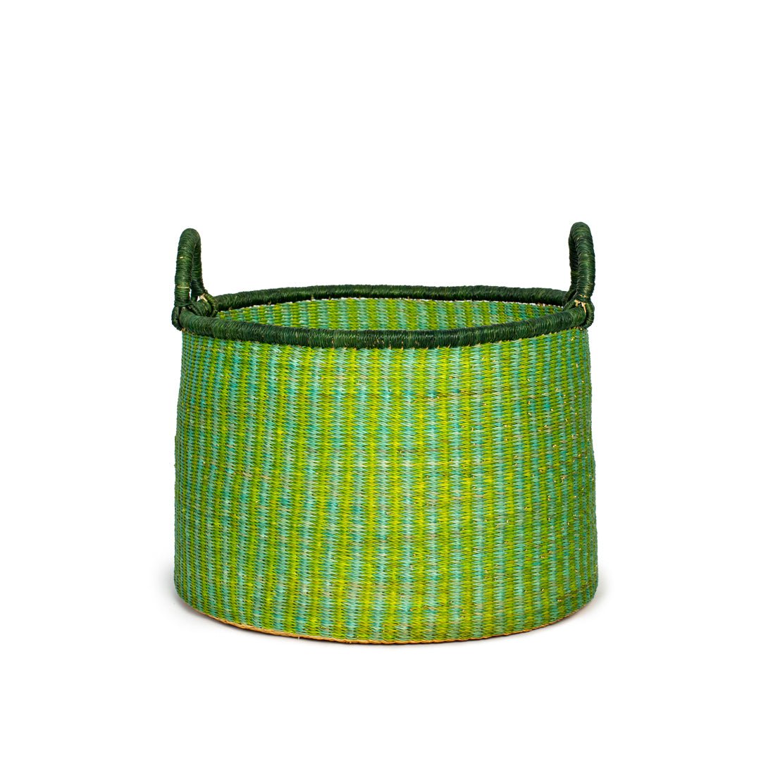 Leaf Hand - Woven Storage Basket with Handle - Zaarefolks