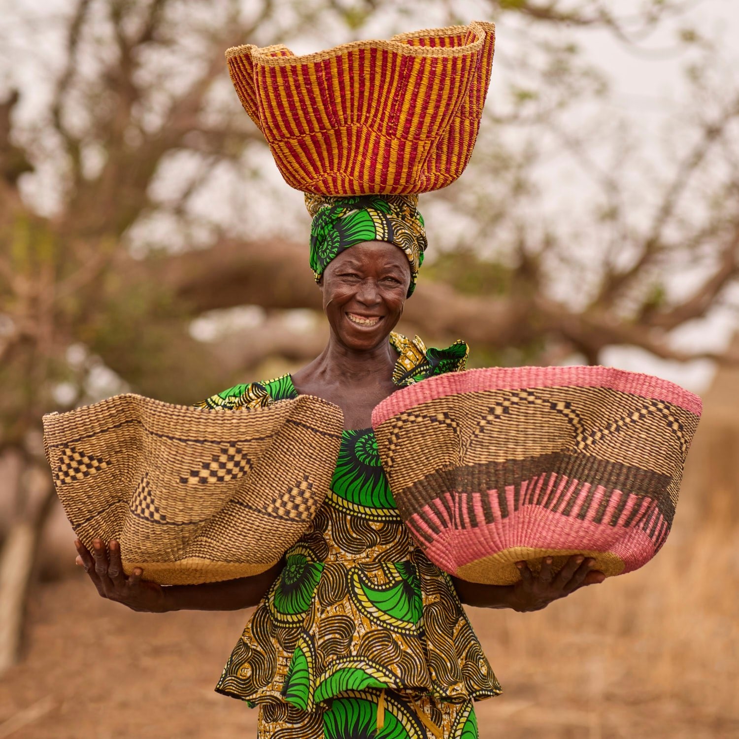 Mystic Hand - Woven Wave Basket - Zaarefolks