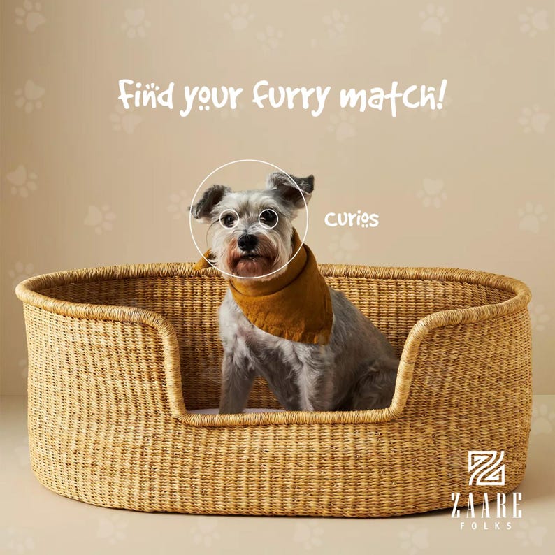 Natural Hand - Woven Dog Bed - Zaarefolks