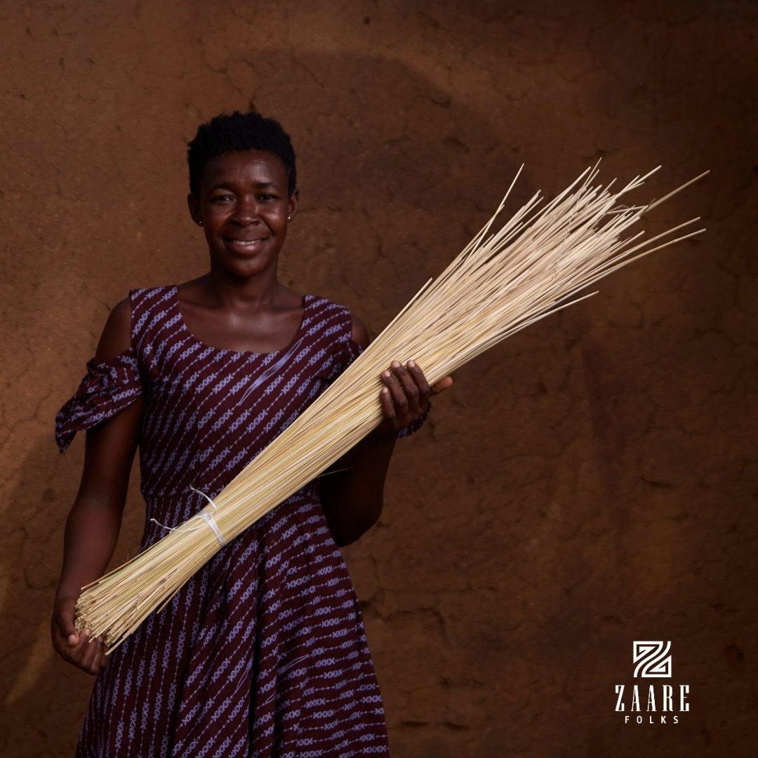 Natural Hand - Woven Laundry Basket With Handles - Zaarefolks