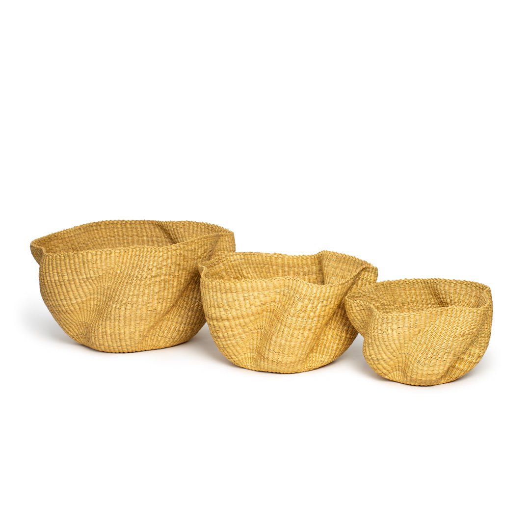 Natural Hand - Woven Wave Basket - Zaarefolks