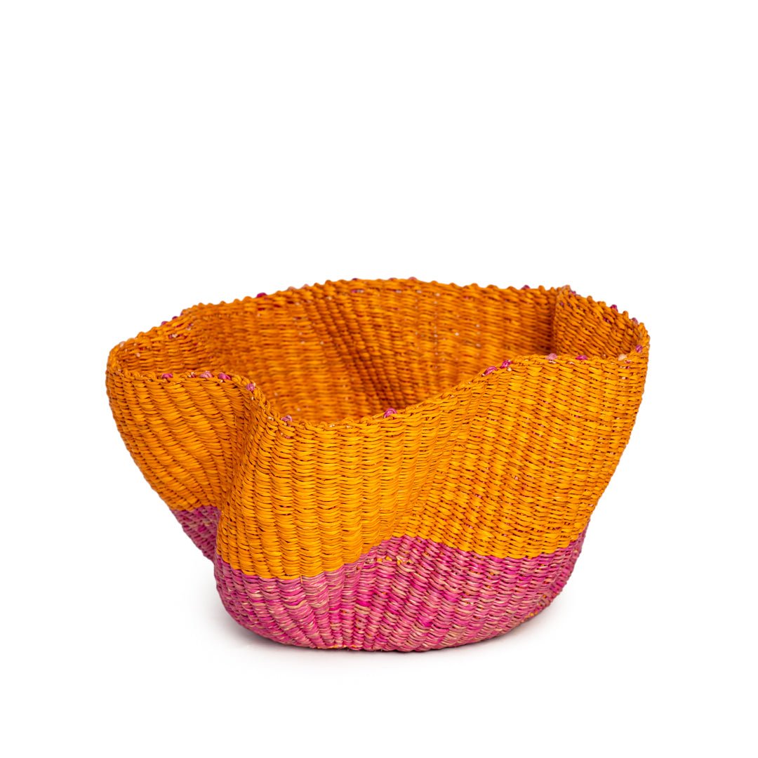 Oriole Hand - Woven Wave Basket - Zaarefolks