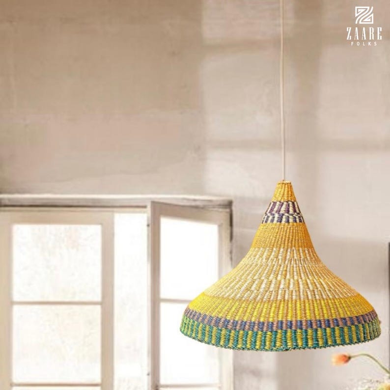 Sun Hand - Woven Lampshade - Zaarefolks